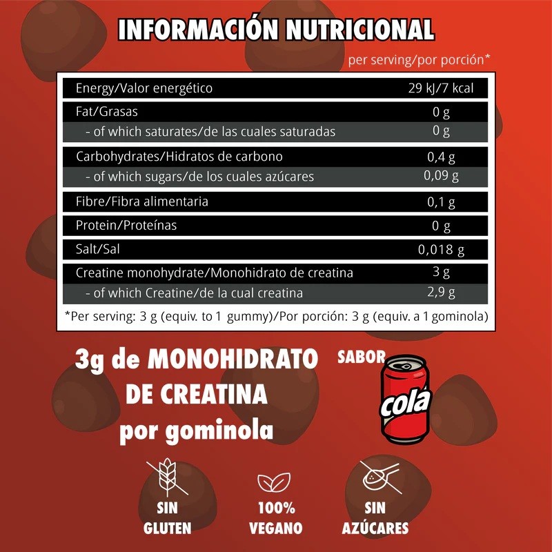 Creatina en Gominolas Big Bros 60 gummies