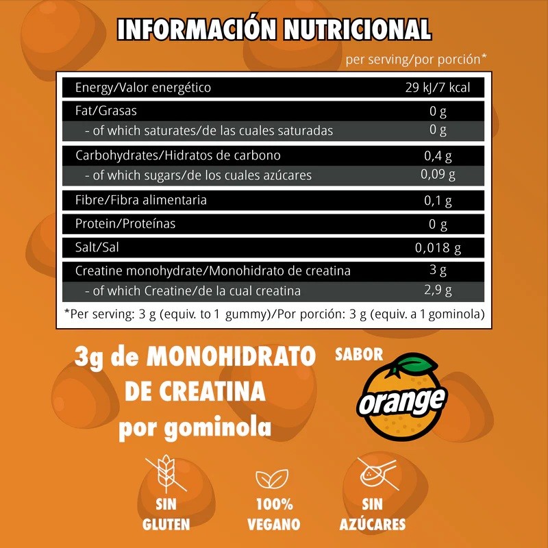 Creatina en Gominolas Big Bros 60 gummies