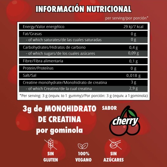 Creatina en Gominolas Big Bros 60 gummies