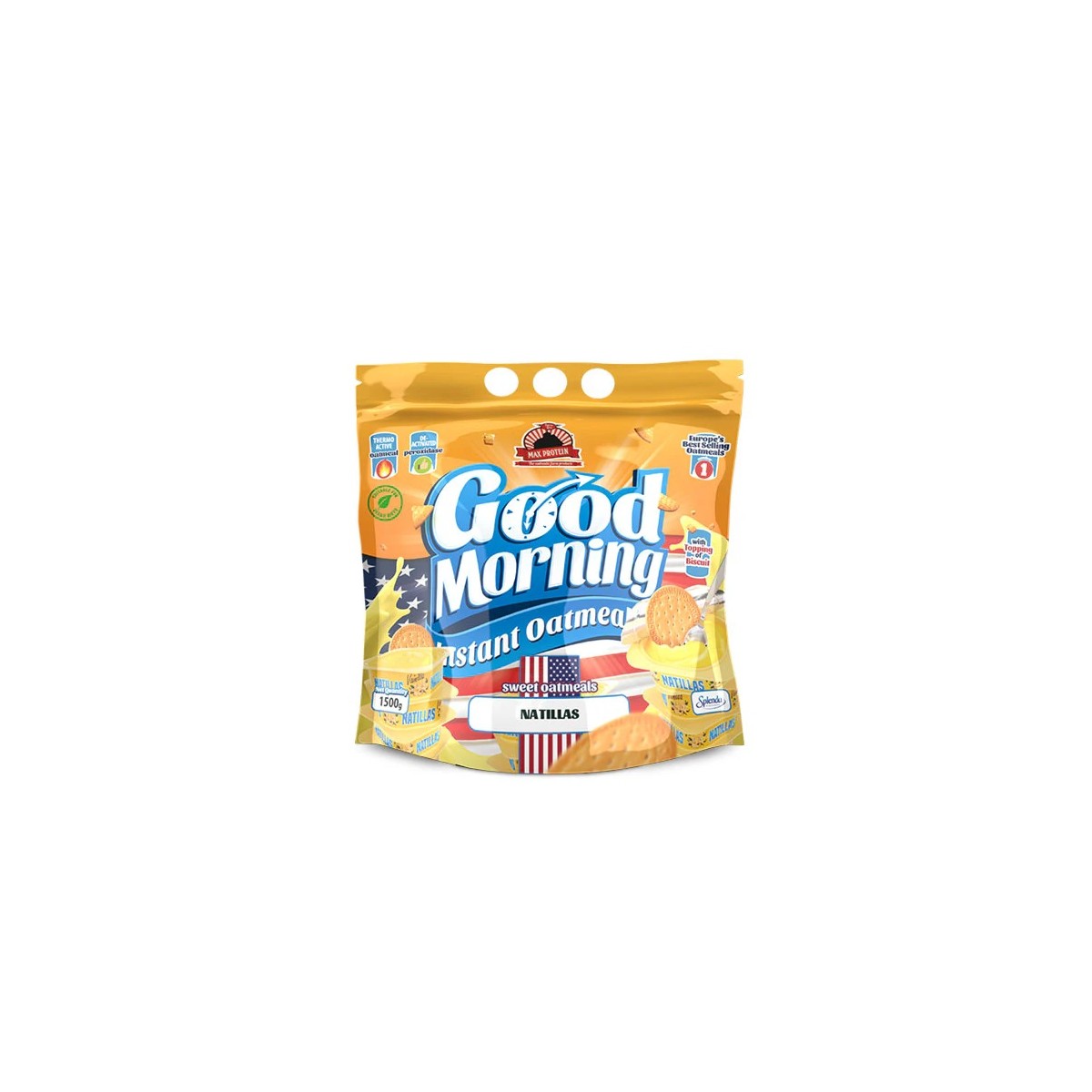 Harina de Avena Good Morning 1.5 kg Max Protein Sabores