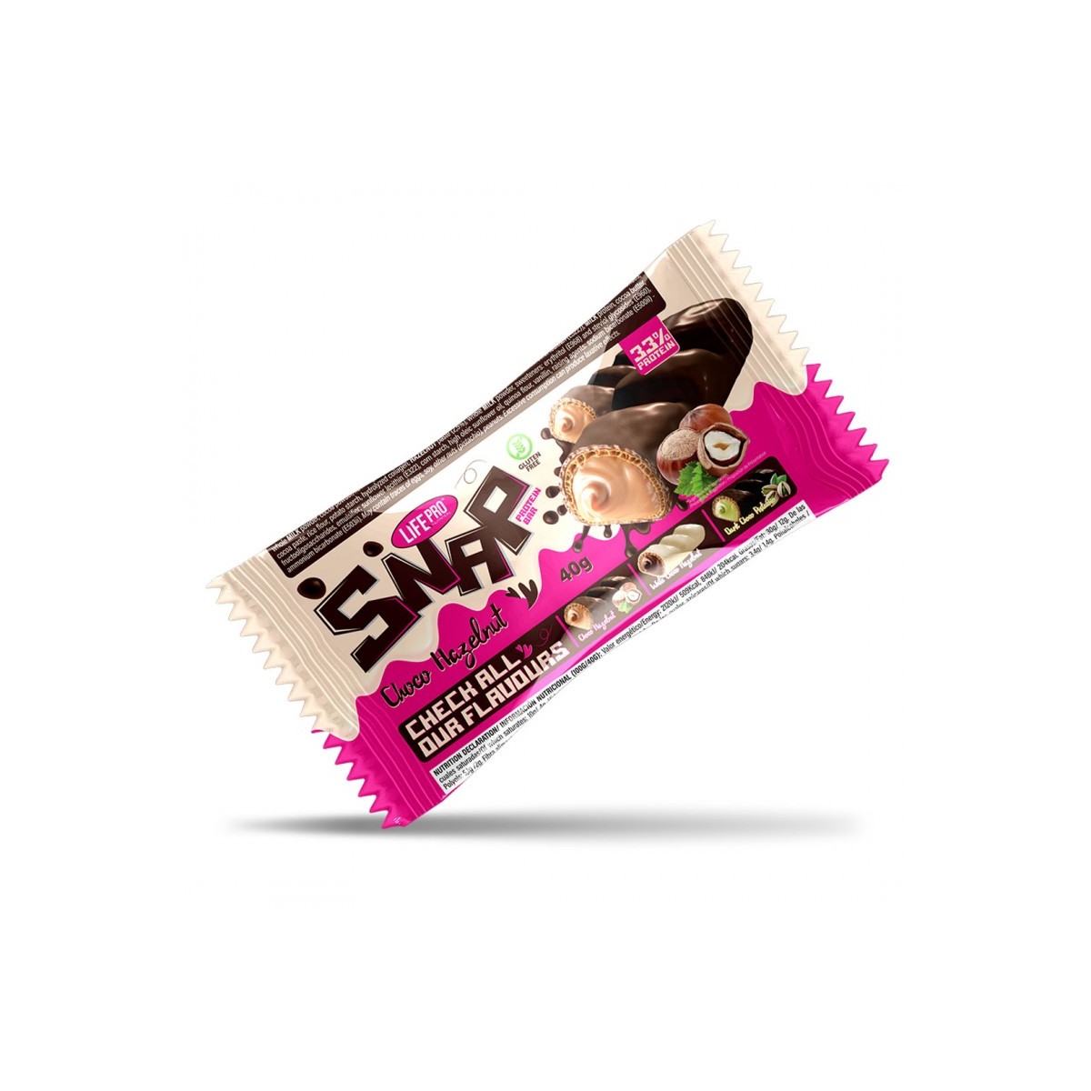 Snap Barrita Barquillo Relleno Sin Azúcar Sin Gluten 40g Life Pro