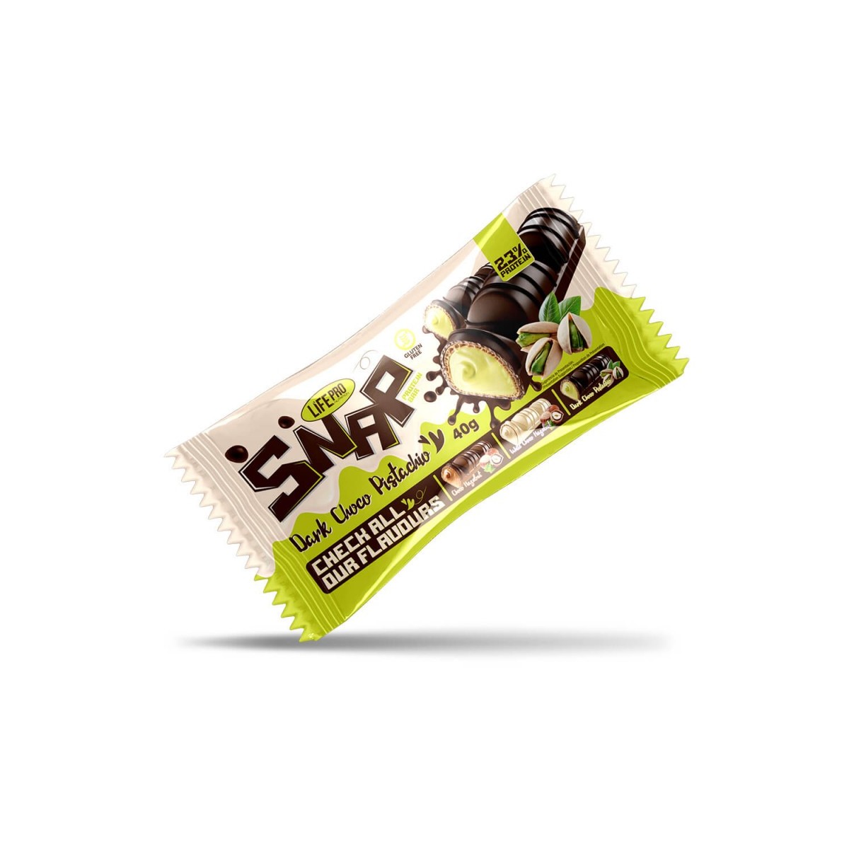 Snap Barrita Barquillo Relleno Sin Azúcar Sin Gluten 40g Life Pro