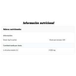 Citrulina Malato 300gr Amix