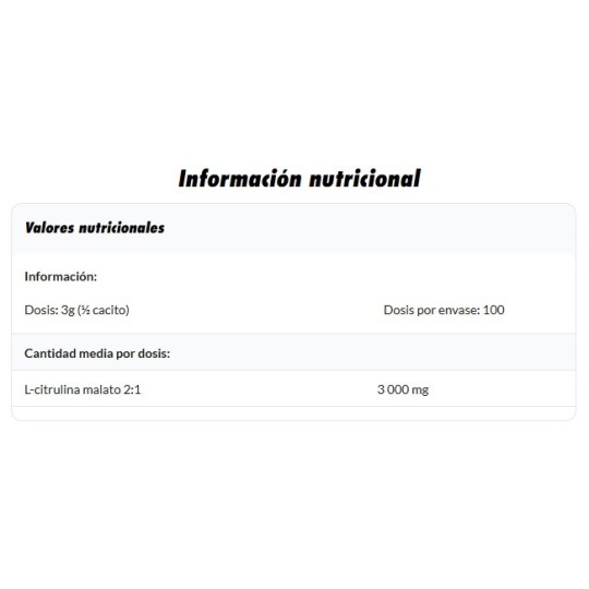 Citrulina Malato 300gr Amix