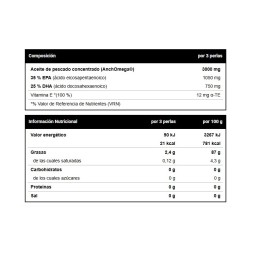 Super Omega 3 90 perlas 35% EPA 25% DHA Anchomega® Vitobest Aceite de pescado