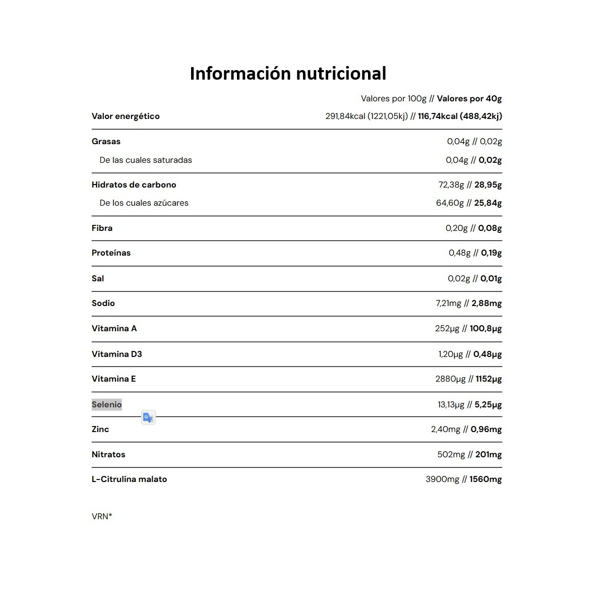 Energy Pro Bar Nitrates Keepgoing 40g con nitratos y citrulina