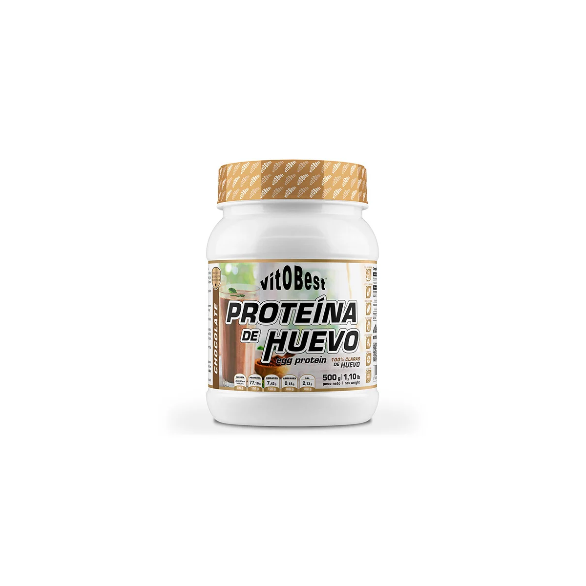 Proteina de Clara de Huevo en polvo 500g Sabores Vitobest