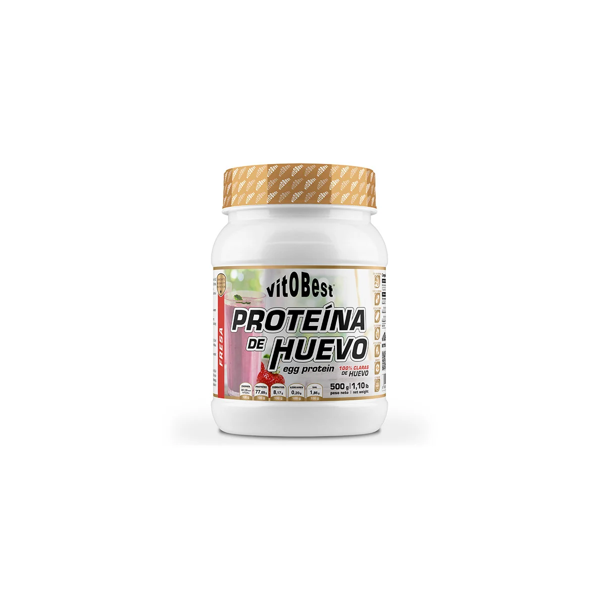 Proteina de Clara de Huevo en polvo 500g Sabores Vitobest