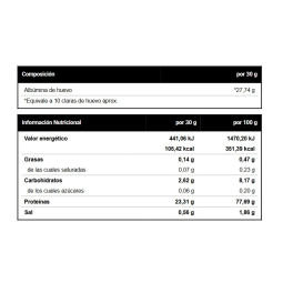 Proteina de Clara de Huevo en polvo 500g Sabores Vitobest