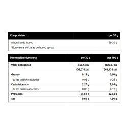 Proteina de Clara de Huevo en polvo 500g Sabores Vitobest