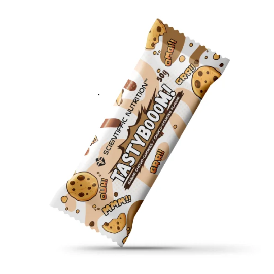 Tasty Boom Barrita Proteica Sin Azúcares, Baja en Hidratos y Grasas