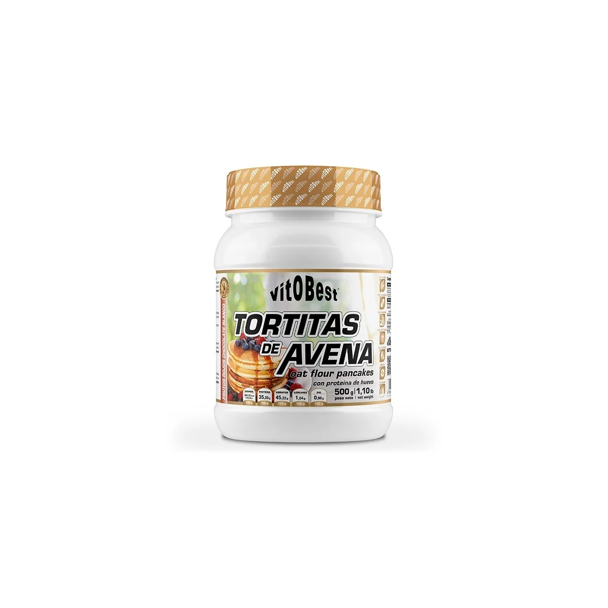 Tortitas de Avena 500gr Vitobest Preparado para Pancakes