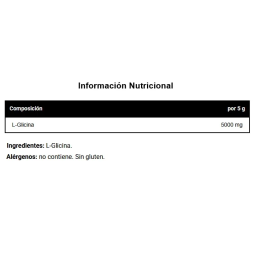 L- Glicina 5000 Polvo 400gr Vitobest