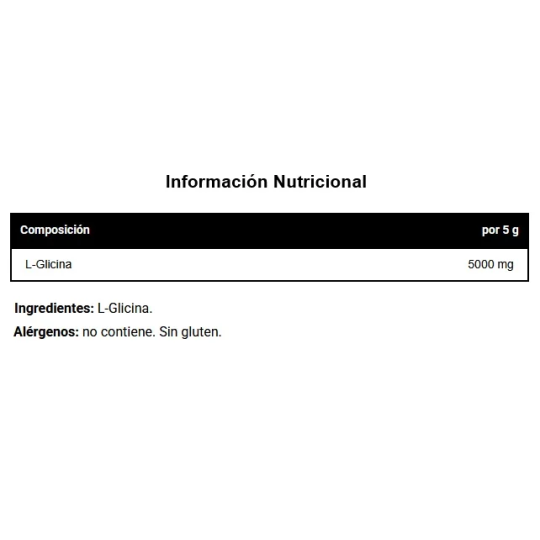 L- Glicina 5000 Polvo 400gr Vitobest