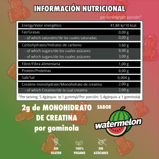 Creatina en Gominolas Big Bros gummies
