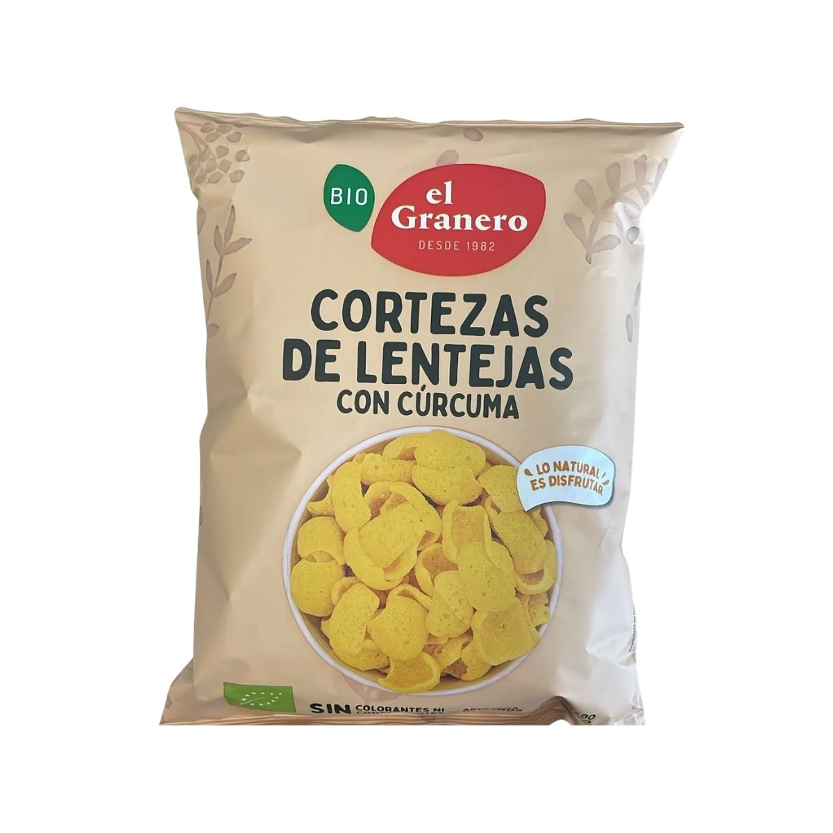 Cortezas de Lenteja BIO Con Cúrcuma 65g El Granero