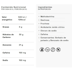 Gel Energetico 30CHO Con Cafeína Santamadre
