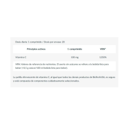 Vitamina C Efervescente 20 comprimidos