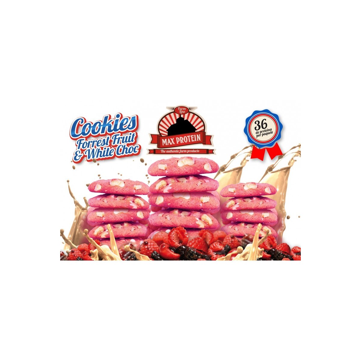 COOKIES PROTEINA 1X4UD-PEPITAS CHOCO BLANCO-MAX PROTEIN