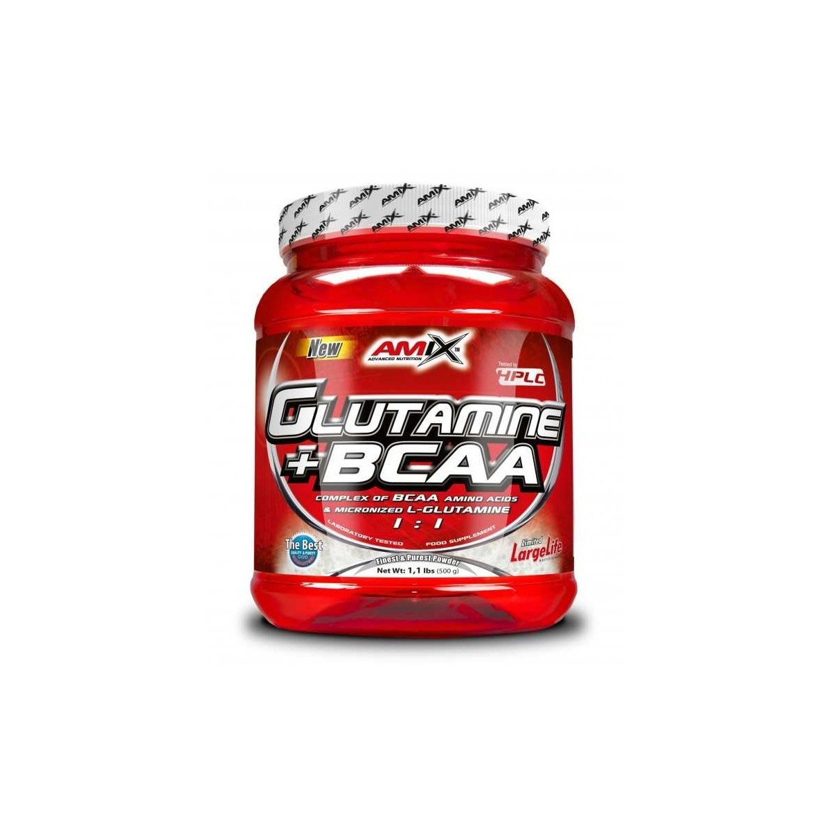 GLUTAMINA+BCAA 500GR AMIX