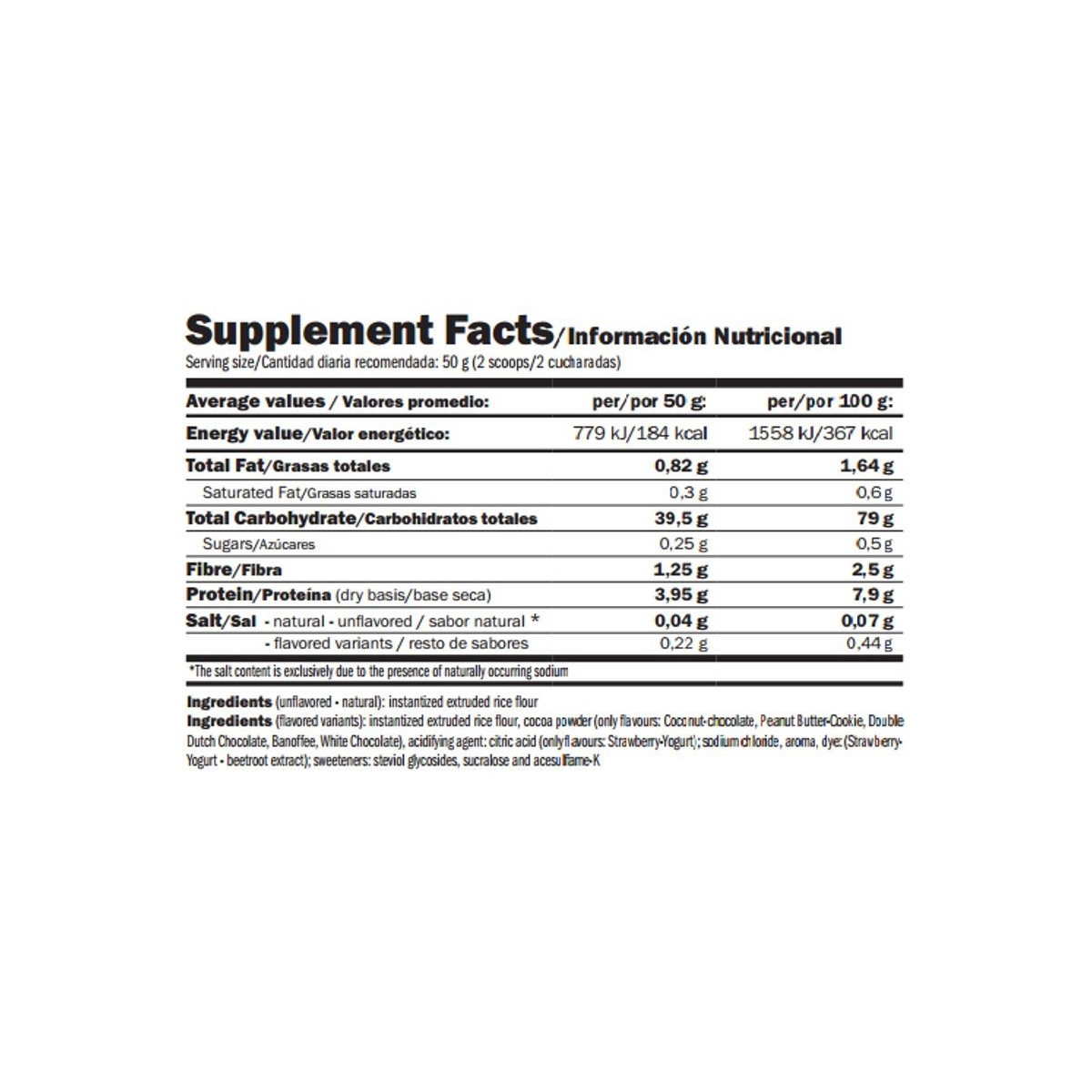 RICE MASH-HARINA DE ARROZ 1,5KG- AMIX