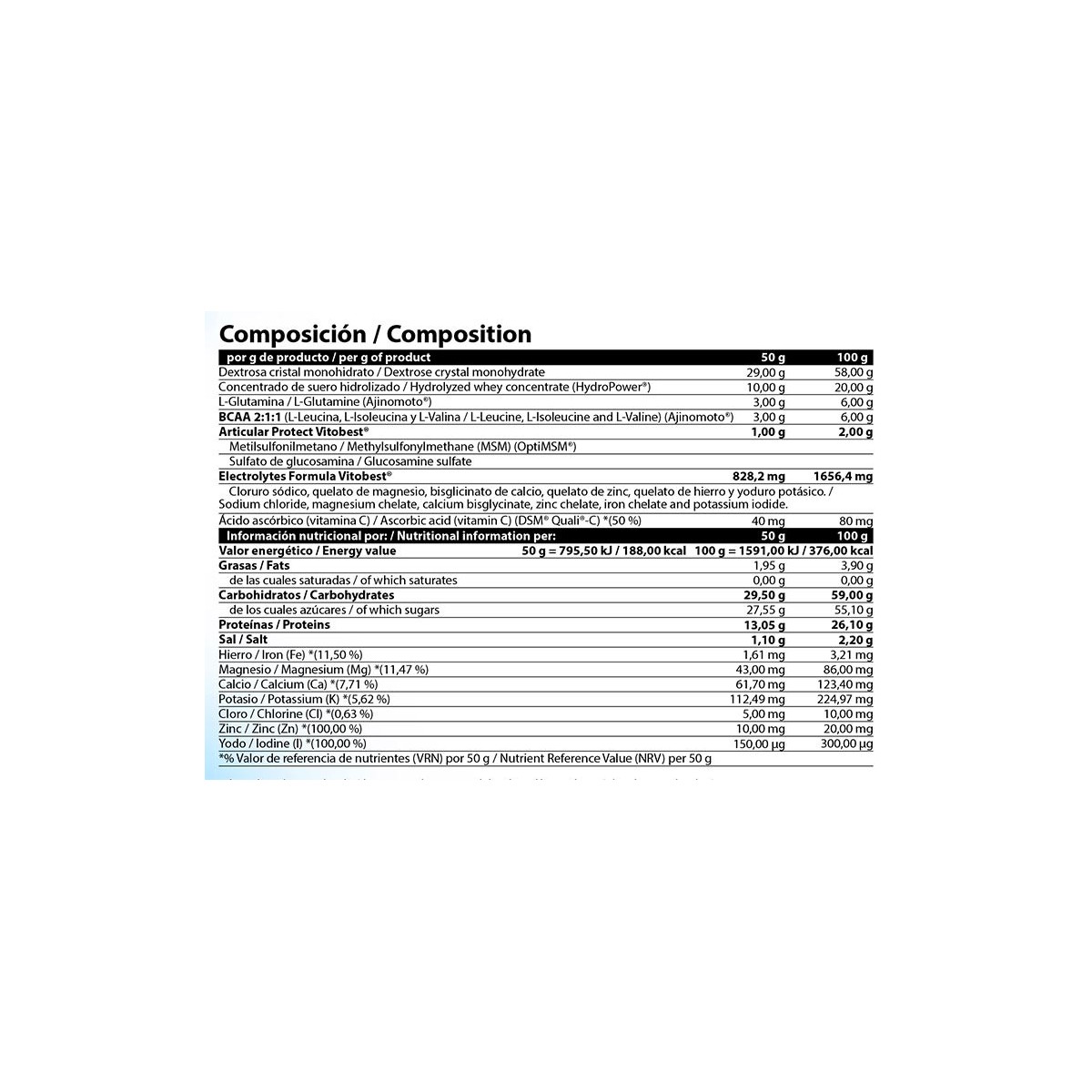 RECOVERY TOTAL 700GR-VITOBEST