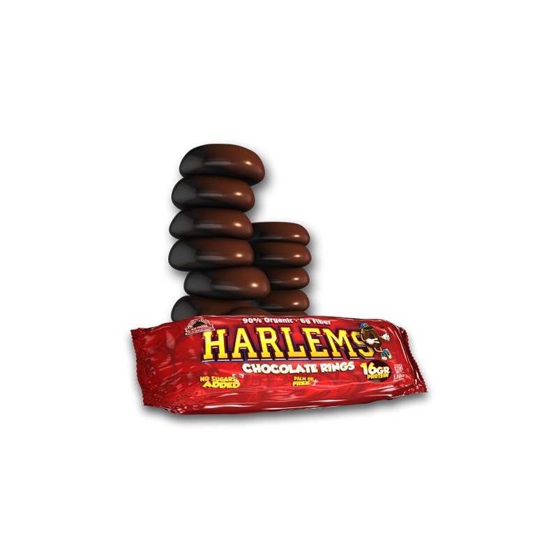 HARLEMS- ROSQUILLAS CRUJIENTES DE CHOCOLATE-1PACK X 9UD-MAX PROTEIN