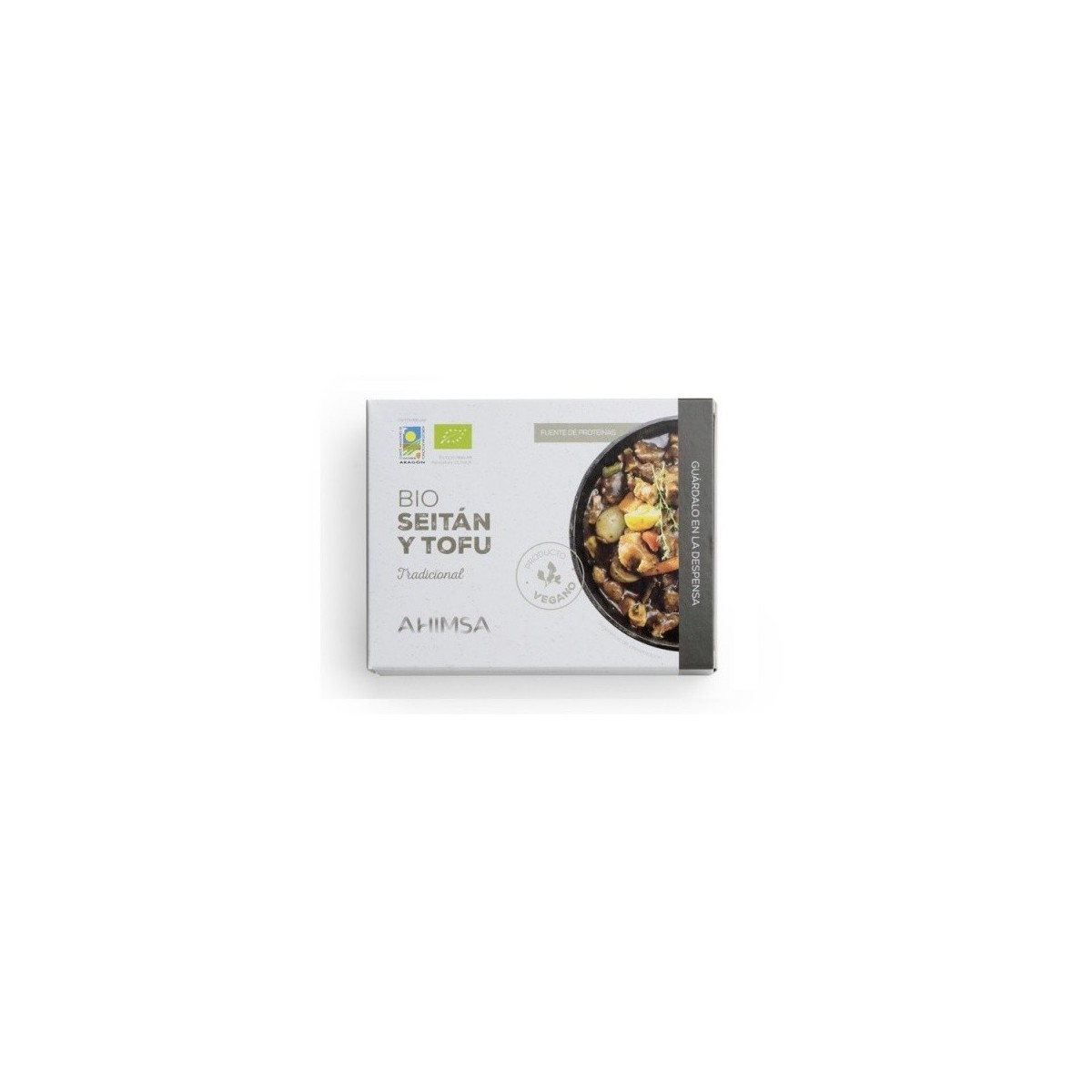 BIO SEITÁN Y TOFU 260g-AHIMSA- Carne vegetal