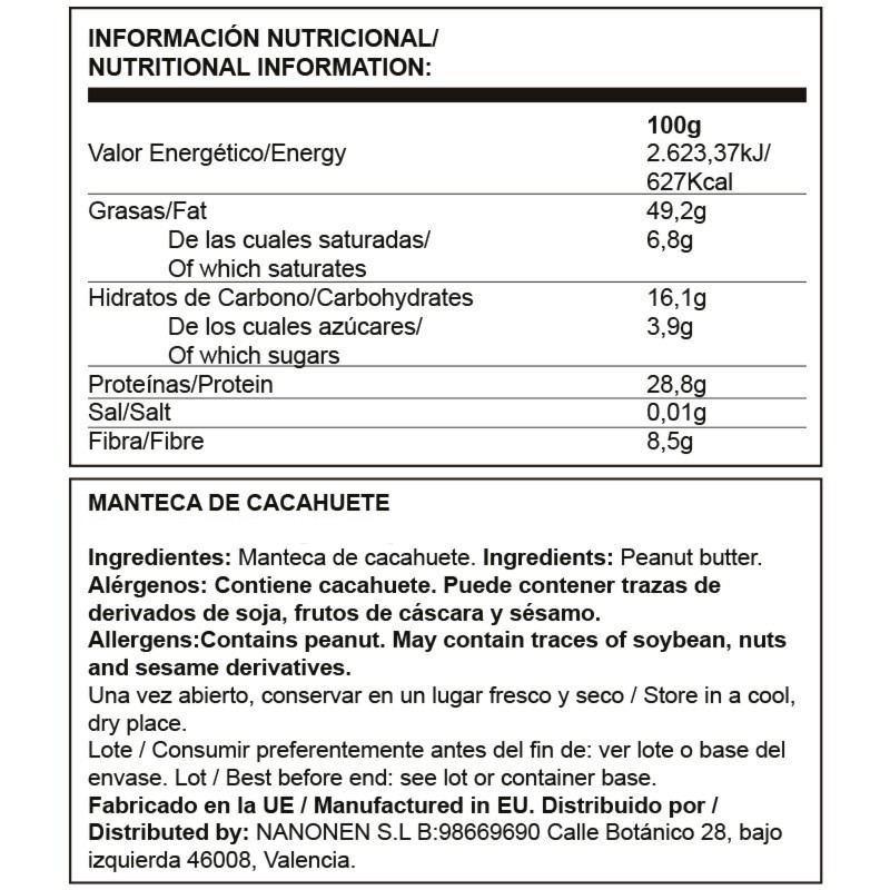 CREMA CACAHUETE MC MANI-1000GR-SABOR SUAVE-MAX PROTEIN