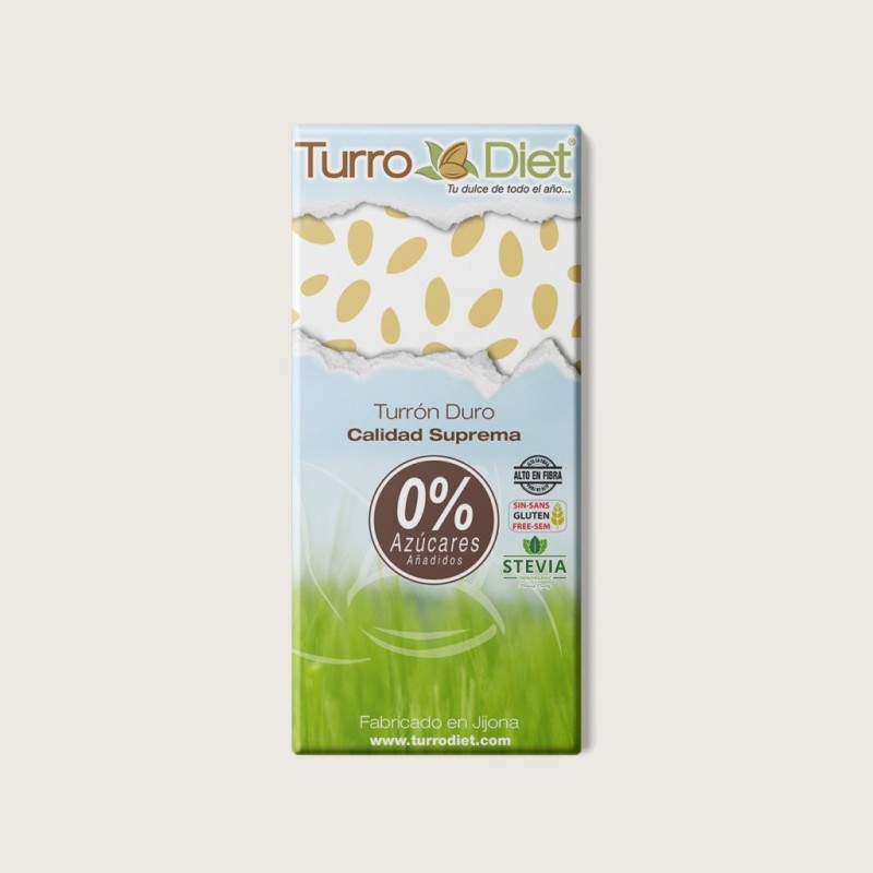 TURRON BLANDO SIN AZUCARES (stevia)-TURRODIET