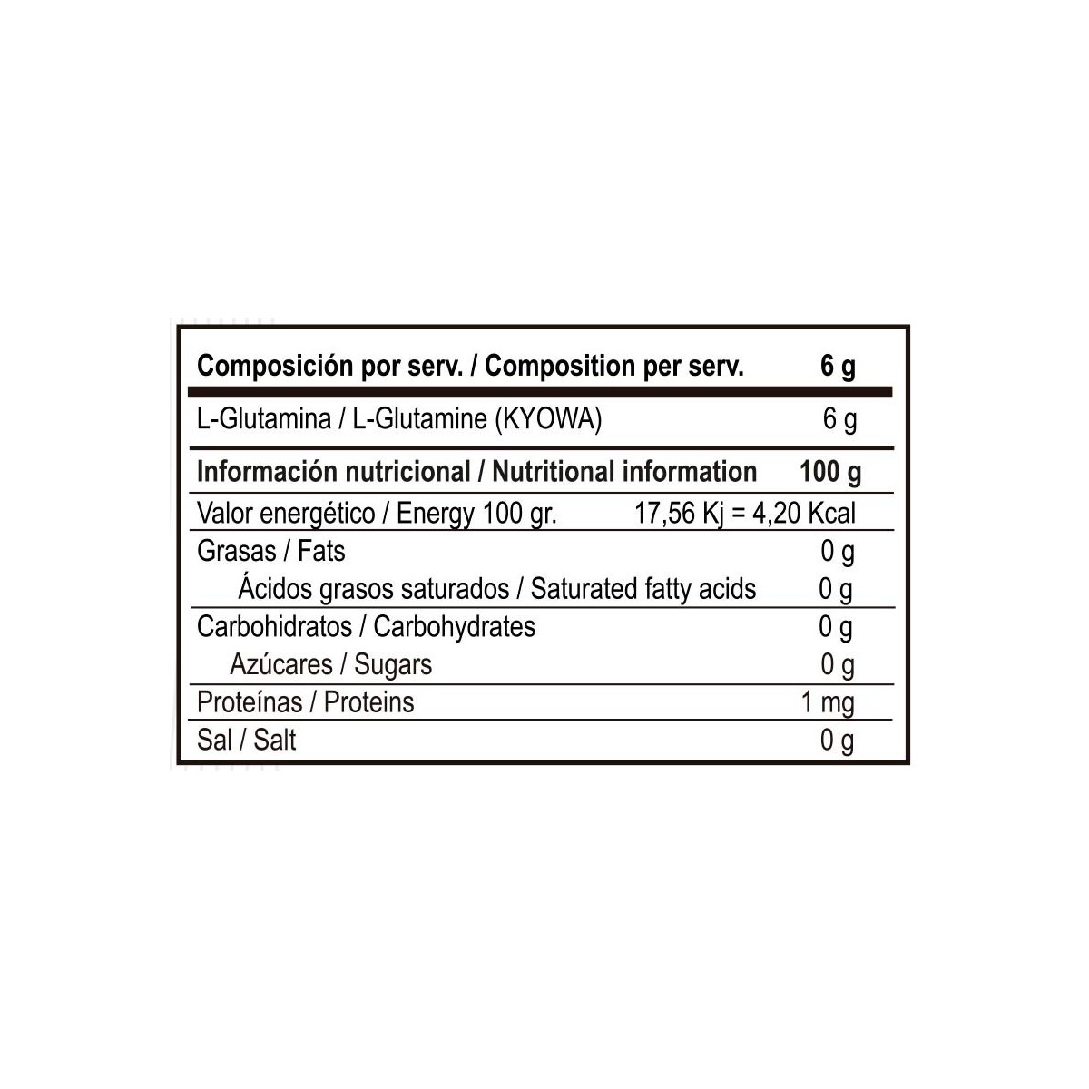 GLUTAMINA 500GR VITOBEST