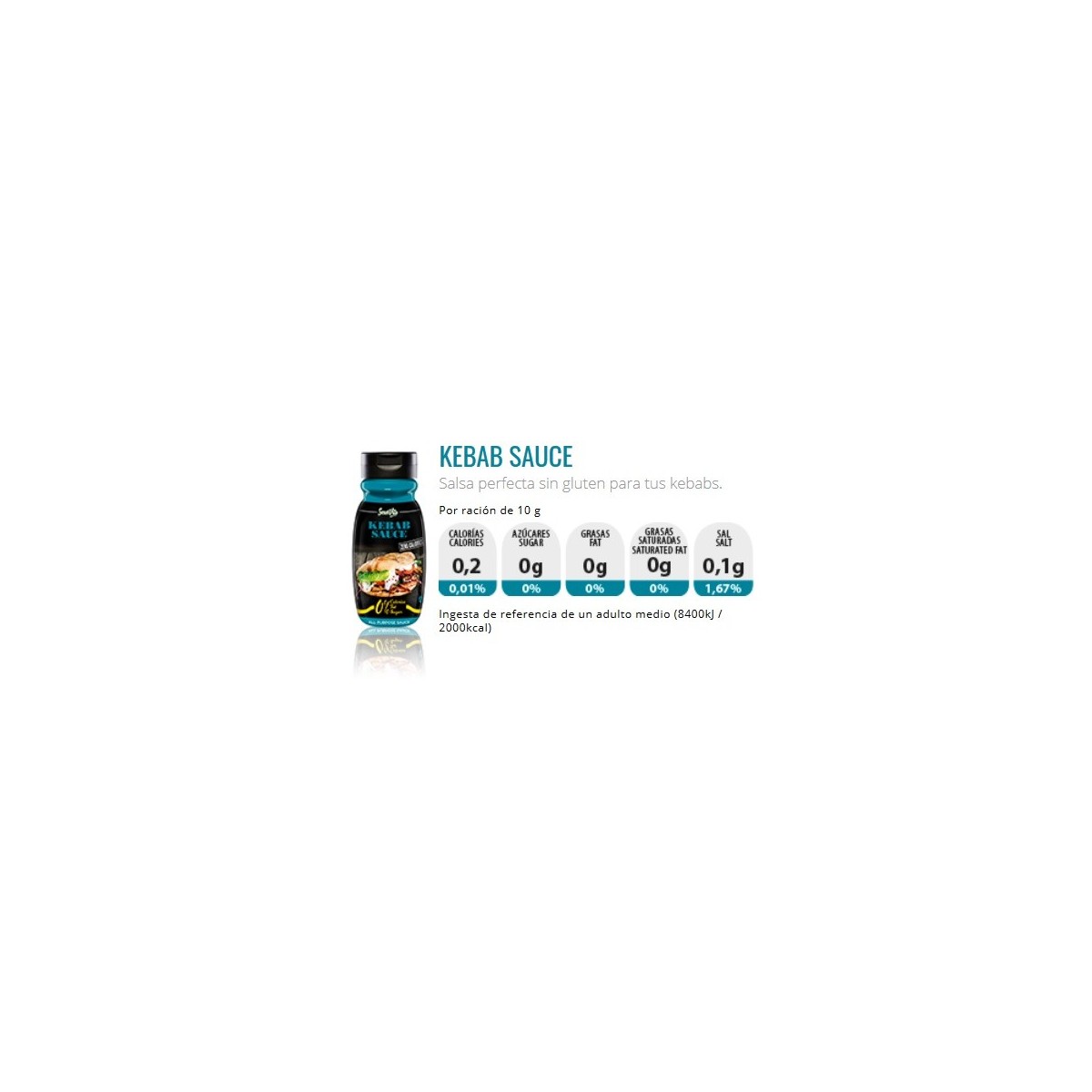 SALSA BARBACOA 0% CALORIAS - SERVIVITA 305ML-SM SPORT NUTRITION